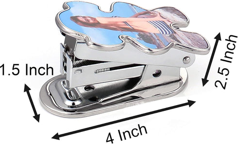 Printed Pattern Desk Stapler, 20 Sheets Capacity for No.12 Staples, Paper Clips Staplers for Desk for Friends and Children (girl)...