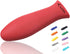 Silicone Hot Handle Holder, Potholder (Large Red) for Cast Iron Skillets, Pans, Frying Pans & Griddles, Metal and Aluminum Cookware Handles - Slee...