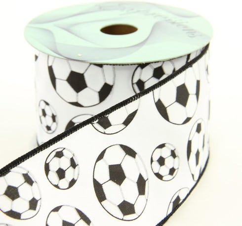 Craig Bachman Imports Wired Soccer Ribbon, 2.5" Wide...