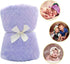 Baby Blanket Flannel, Cozy Throw Blankets for Newborn Infant and Toddler, Super Soft and Warm Receiving Baby Blanket for Crib Stroller (Purple 25 ...