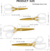 Acrylic Scissors, Ultra-Sharp Titanium Coated Blades and Ergonomic Clear Handle, Four Different Size All Purpose Scissors, Modern Design for Craft...