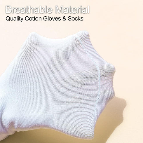Reflexology Socks with Tools - 4 Pcs - Socks and Gloves Acupressure Reflexology Tools, Tutorial Reflexology Gloves with Massage Sandal, Pain Relie...