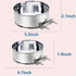 Kennel Stainless Steel Bowls Hanging Crate Durable Anti-Spill Food Feeder Dish Water Bowl 2PCS Quick Lock Cage with Clamp Holder for Small Sized D...