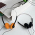 2Pcs Orange Retro Over-Ear Headphone,Vintage Feelings Underwire Headphone,Hi-Fi Stereo Earphone Headset, Retro Lightweight Earphones for Most Mobi...