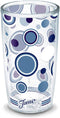 Tervis Made in USA Double Walled Fiesta Insulated Tumbler Cup Keeps Drinks Cold & Hot, 16oz - No Lid, Lapis Dots...