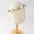 Handmade White Flower Crown Green Leaf Headband Floral Headpiece Fairy Hair Wreath Flower Hair Accessories for Girls Weeding Bride Cosplay Party...