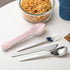 Travel Cutlery Set with Case Portable Silverware Utensils Set,ABS cutlery box, spoon and forkReusable Flatware Set Cutlery Set for Camping Picnic ...