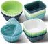 Silicone Cupcake Liners, 36 Pack Reusable Baking Muffin Cups Nonstick 3 Shapes Pastry Cake Molds Bento Lunch Box Dividers...