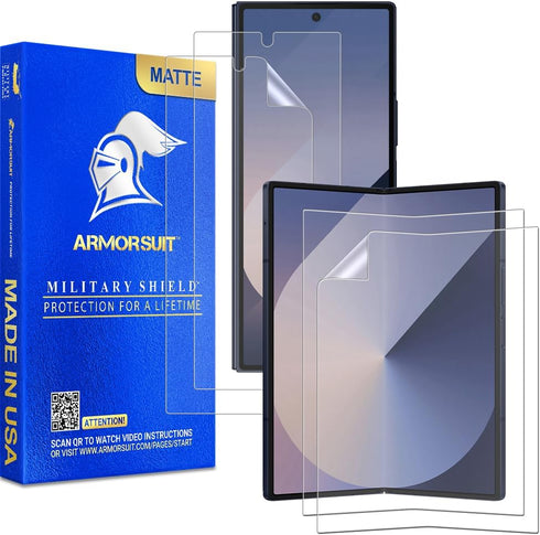 ArmorSuit 2+2 Pack Paper-Feel Screen Protector for Samsung Galaxy Z Fold 6 Case Friendly MilitaryShield Paper Feel Texture Matte Film - Made in US...