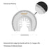 Oscillating Tool Blades, 6Pcs Diamond Carbide Multi Tool Blades for Grout Removal and Soft Tile Cut, Semi Circle Finger Segment Swing Grit Grout O...