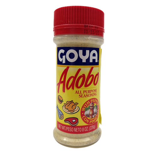 Chefs Secret Ingredient Goya All Purpose Seasoning Bundle with Goya Adobo with Pepper 8 Oz, Sazon Goya Con Culantro Y Achiote 1.41 Oz, and Sazon G...