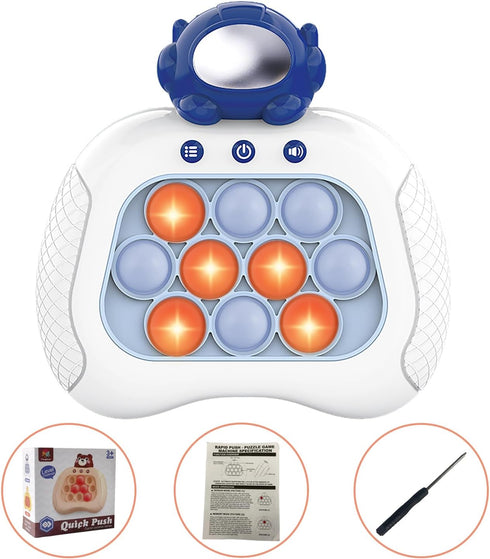 Pop The Target! Handheld Speed Pushing Game Machine: A Fun Multiplayer Game for Family. Fidget Game Toy for 6 7 8 9 10 11 12 Years Old Astronaut...