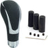 Leather Covered Stick Shift Knobs, MT Gear Car Shifter Handle with Honeycomb Holes Style Fit Most Manual Transmissions, Black...