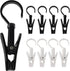 20 PCS Laundry Hooks Clip, Plastic Clothes Pins, Super Strong Hanger Clips, Swivel Hooks Clip for Clothing Store Home Office & Workshop, White & B...