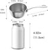 Macevia Mini Sauce Pan,18/8 Stainless Steel Butter Warmer Mini Pan Cooking Sauce Cup with Handle For All Stoves Multipurpose Use for Home Kitchen ...