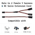 6 PCS JST Y Connector 3 Pin JST Plug Splitters, Servo Male to Female Y Wire Cable, Parallel RC Servo Extension Cord, Wire Cable Fits RC JR Futaba ...