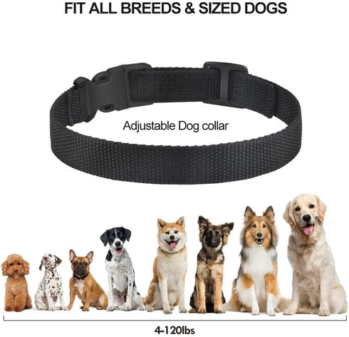 PetJoy Dog Bark Collar, Barking Training Collar Waterproof & Rechargeable, Automatic Shock Control Prong Collar with Beep & Shock for Small Medium...