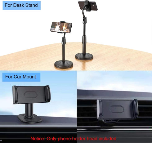 Phone Holder for Ring Light, 2 Pack Phone Mount Ring Light Phone Holder Attachment, Phone Clamp Mount for Ring Light Phone Holder Replacement/Phon...