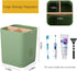 Electric Toothbrush Holder 3 Slots Tooth Brushing Holder with Bamboo Dividers for Bathrooms, Plastic Toothbrush and Toothpaste Organizer for Showe...