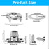 12 Sets Marine Grade Twist Lock Fasteners, Turn Button Fasteners, Turn Button Eyelet and Stud, Common Sense Fasteners Nickel Plated for Boats RVs ...
