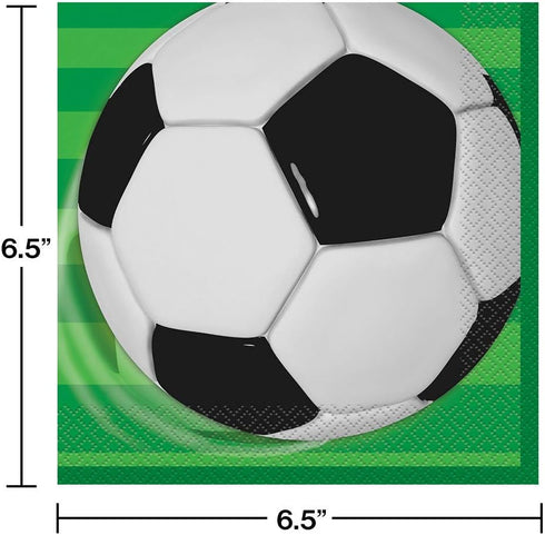Soccer Ball Themed Birthday Party Plates & Napkins Serves 16...