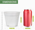 12 Pack 4 inch Plastic Planters, Seedlings Plant Nursery Pots with Drainage Holes and Saucers for Plants Flowers Succulent and All House Plants, W...