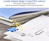 100Pcs Metal Paper Clips, Mini Cute Banana Shape Electroplated Metal Paperclips for Book Memo Paper Poster Photo...