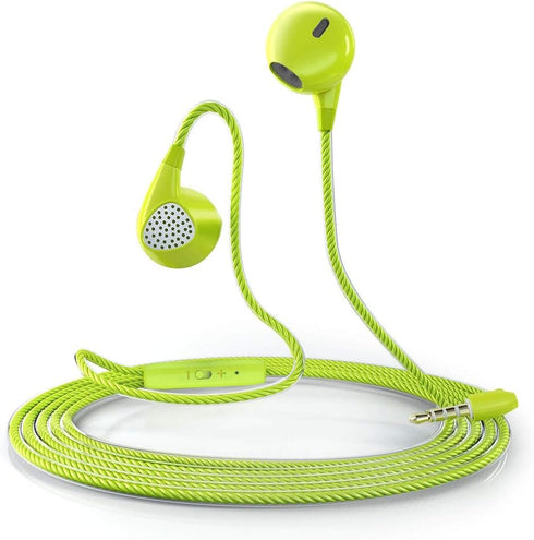 Headphones Heavy Bass Stereo Earphones Earbuds Noise Isolating Tangle Free Headsets in Ear Headphones with Remote & Microphone,for iOS and Android...
