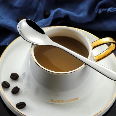 Demitasse Espresso Spoons, Mini Coffee Spoon, 4.7 Inches Stainless Steel Small Spoons for Dessert, Set of 6...