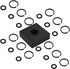 (12 Sets) 3/8" Impact Retaining Ring Clip Impact Friction Ring with O-Ring for Milwaukee Electric/Pneumatic Type Impact Wrench, Retainer Ring Anvi...
