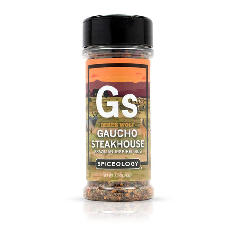 Spiceology & Derek Wolf - Gaucho Steakhouse - Brazilian-Inspired Steak Rub - Barbeque Seasoning Blends - Use On: Steak, Chicken, Wings, Salmon, Ve...