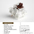 GATERON G Pro Brown Keyboard Switches Tactile 3Pin Pre-lubed for Gaming Mechanical Keyboard (Pro Brown, 70 Pcs)...