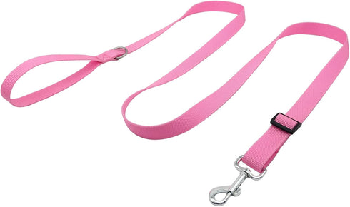 6FT/ 10FT Adjustable Dog Leash, Nylon Dog Leashes for Medium Large Dogs (6FT, Pink)...
