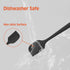 Permanent Warranty Silicone Large Spatula 1 PCS Heat Resistant Silicone Spatula Cooking for Nonstick Cookware Kitchen Gadgets Large Spatula Black...