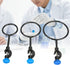 3 Pcs Laboratory Support Stand Clamps, Iron Steel Close Ring Black Coating Retort Clamp Support Ring Lab Stand Retort Set Set for Chemistry Physic...