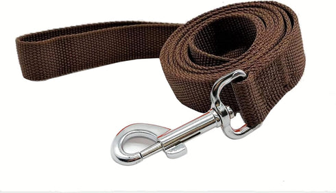 4FT/5FT/6FT Strong Dog Leash, Nylon Dog Leashes for Small Medium Large Dogs (Brown, 1 in x 10 ft)...