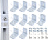 10Sets 1" x 1"Series Aluminum Profile L-Shape Corner Bracket,10pcs Inside Corner Bracket with 20pcs Sliding T Nuts and Screws,for 1010 T Slot Alum...