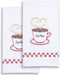 Jack Dempsey Coffee Time Decorative Hand Towels Small...