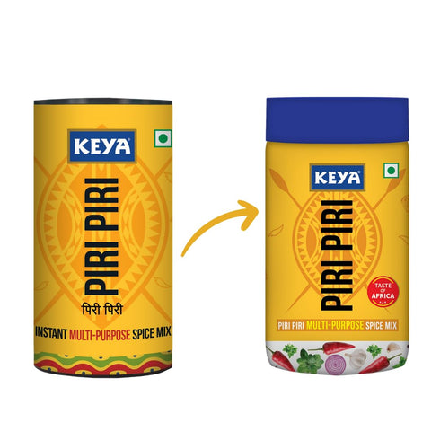 Keya Piri Piri - Instant Seasoning Mix Original Flavour 3 Way Sprinkler Cap (Pack Of 3) 240 Grams....