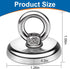 E BAVITE Magnetic Hooks, 100 LB?45KG? Heavy Duty Magnetic Hooks with Countersunk Hole Eyebolt, Perfect for Home, Kitchen, Workplace, Office and Ga...