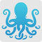FINGERINSPIRE Octopus Drawing Painting Stencils Templates 11.8x11.8 inch Plastic Stencils Decoration Square Reusable Ocean Theme Stencils for Pain...