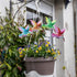 4 Pcs Hummingbird Garden Metal Stakes Set, 14 Inch Tall Hummingbird Garden Stakes Decor, Outdoor Garden Decor, Metal Bird Decorative Garden Stakes...