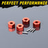 RCAWD 12mm Hex Wheels w Screw Pins 4pcs for 1/10 Slash 2WD Hex Wheel Hubs Adapter 58024, 58034, Short Course Race Truck Wheel Hex, 7mm 5.5mm Front...