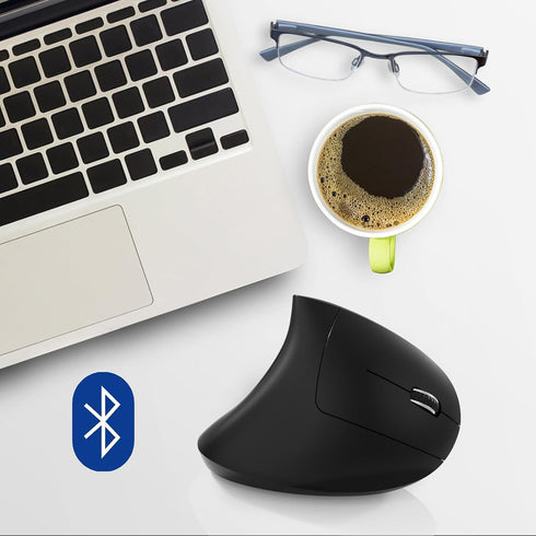 Bluetooth mouse,Type-c and USB 2.4G Wireless Vertical Mouse Rechargeable Ergonomic mouse, 800/1200 /1600 DPI, 5 Buttons for Laptop, Desktop, PC, M...