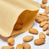 50 pcs Kraft Bags with Window Stand Up Ziplock Seal Paper Bag Resealable Large Food Storage Pouch 1oz 3.5×5.5in...