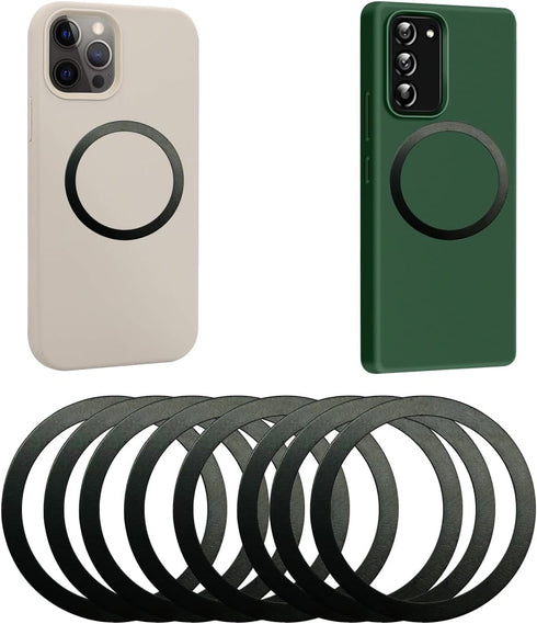 Metal Sticker 360, 8 Pack Magnetic Ring for Upgrade Phone, Case, Accessories, iPad and Kindle, Universal Wireless Charging Conversion Kit for Cell...