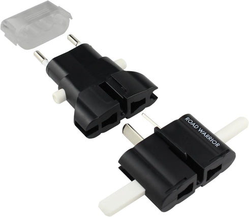 ROAD WARRIOR Universal Travel Plug Adapter Europe/UK/Australia/USA/India/China Compact Does Not Convert Voltage RW101BK Black...