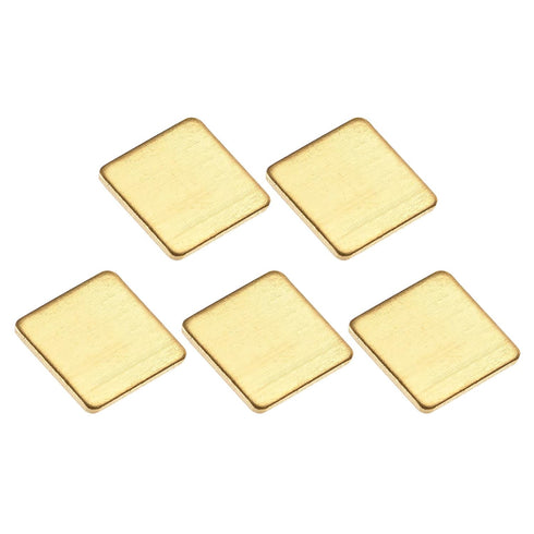 DMiotech 5 Pack 12 x 12 x 1mm IC Chips Heatsink Copper Pad Thermal Kit Cooler Shim for PC Laptop...