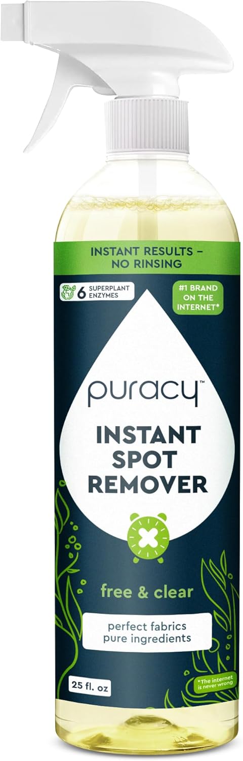 Puracy Stain Remover - Cleaning Spray, Clothes Stain Remover for Clothes, Laundry Stain Remover Spray for Clothes, Travel Stain Remover, Oil Stain...