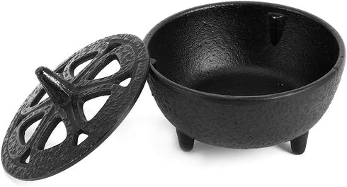 Black Iron Shaped Incense Burner, Sturdy Home Decor, Incense Burner Incense Holder Convenient for Aromatherapy with Sand, Ideal for Any Room...